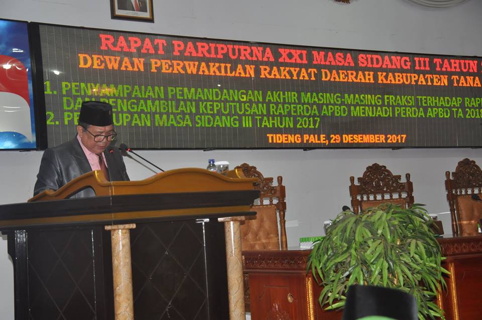 Rapat Paripurna XXI Masa Sidang III Tahun 2017