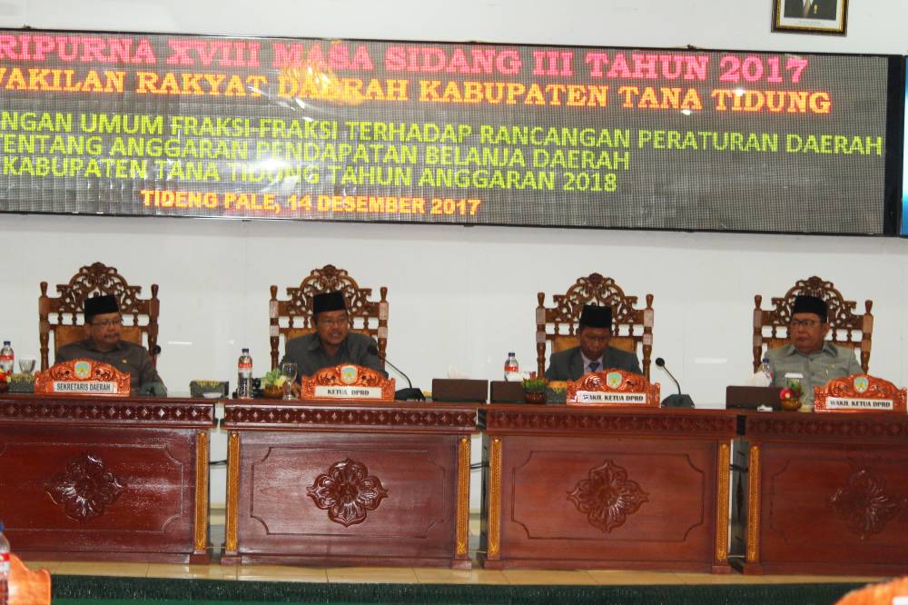 Rapat Paripurna XVIII Masa Sidang III Tahun 2017