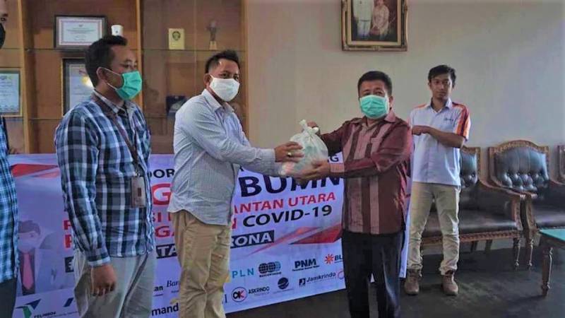 Bantuan CSR BUMN Berupa Sembako Melalui Yayasan Wan Luhung Mitra Setia