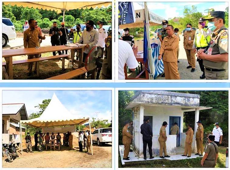 Kunjungan Bupati Untuk Memantau Langsung Posko Utama Pemantauan Atau Pemeriksaan Covid-19