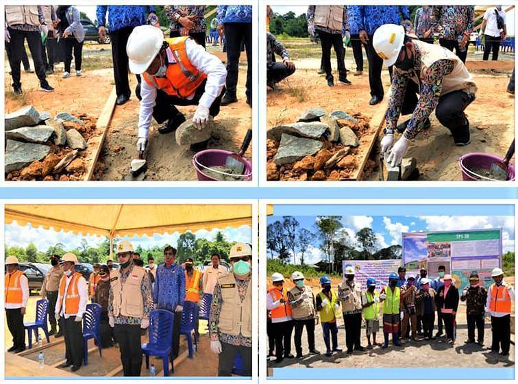 Peletakan Batu Pertama Pembangunan Tempat Pengelolaan Sampah Reduce, Reusd, Resycle (TPS3R) dan Program Sanitasi Berbasis Masyarakat (Sanimas) TA2020
