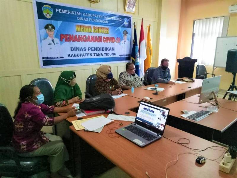 Lembaga Penjaminan Mutu Pendidikan Kalimantan Utara Melaksanakan Rapat Koordinasi Melalui Vidcon