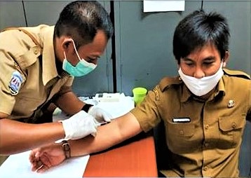 Diskominfo Baik ASN Maupun Tenaga Kontrak diberikan Injeksi Vitamin