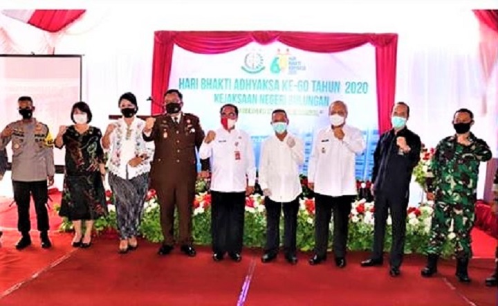 Acara Hari Bhakti Adhyaksa yang ke 60 Tahun 2020 oleh Kejaksaan Negeri Bulungan