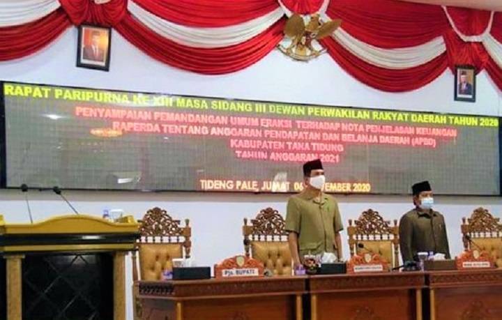 Rapat Paripurna Ke-XIII Masa Sidang III DPRD Tahun 2020