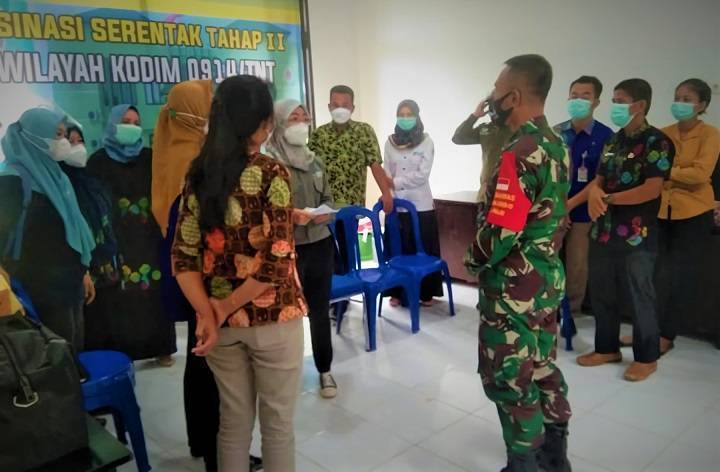 Vaksinasi Serentak Tahap II di Wilayah Makodim