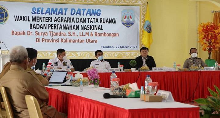 Bupati Hadiri Kunjungan Kerja Wakil Menteri ATR dan BPN Wilayah Kaltara