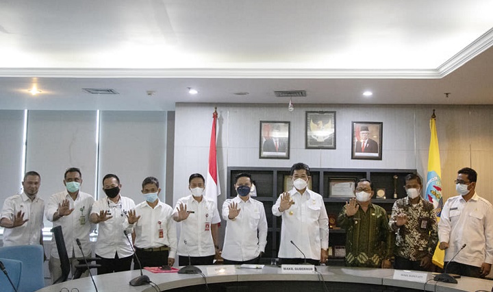 Audiensi Bupati dan Wakil Bupati Bersama Gubernur dan Wakil Gubernur Terkait Rencana Pembangunan Pusat Pemerintahan