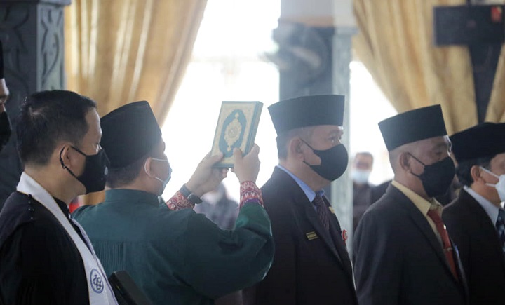 Pengukuhan Pejabat Pimpinan Tinggi Oleh Bupati Tana Tidung