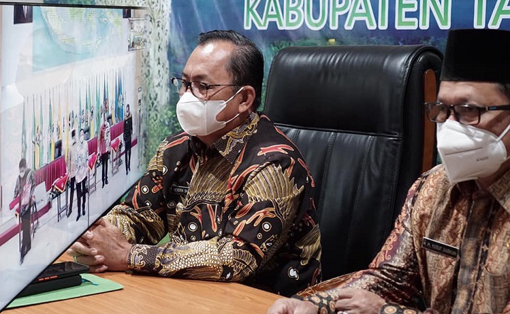 Pemkab Tana Tidung Hadiri Rapat Koordinasi Percapatan Penegasan Batas Daerah (Virtual)