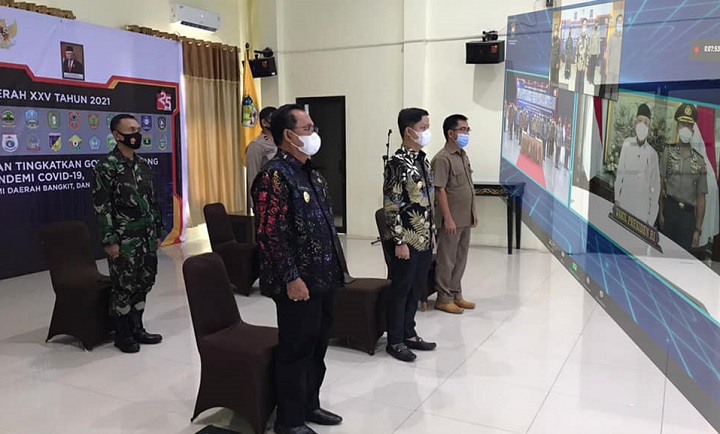 Acara Peringatan Hari Otonomi Daerah XXV Tahun 2021 Sacara Virtual