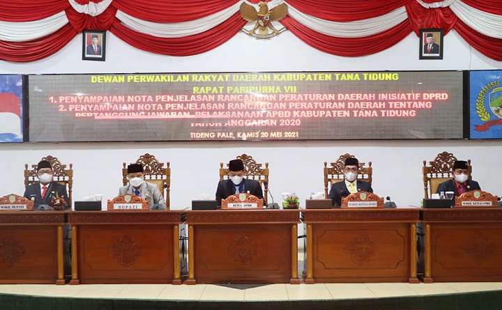 Rapat Paripurna ke VII DPRD Kab. Tana Tidung