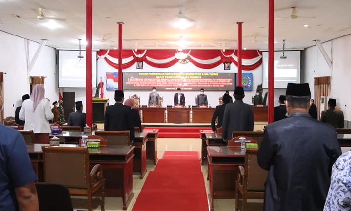 Paripurna X Masa Sidang II DPRD Kabupaten Tana Tidung Tahun 2021