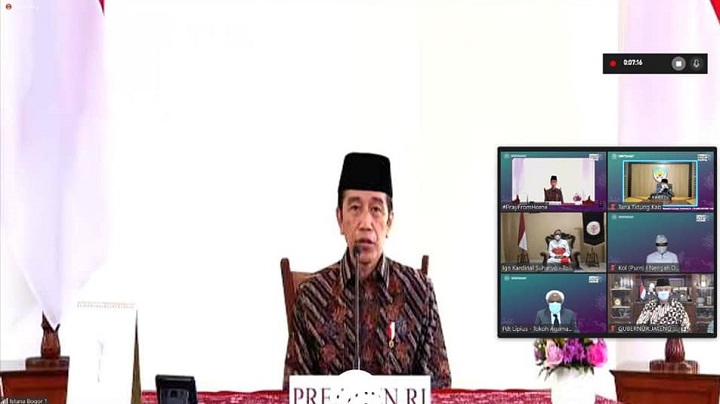 Bupati Tana Tidung Menghadiri Secara Virtual Pada Kegiatan #PrayFromHome