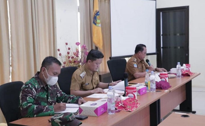 Rapat Tentang PPKM Level 4 dan Level 3 di Wilayah Kaltara