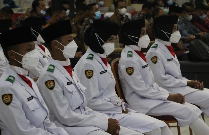 Pembubaran Pasukan Pengibar Bendera Pusaka Kab. Tana Tidung