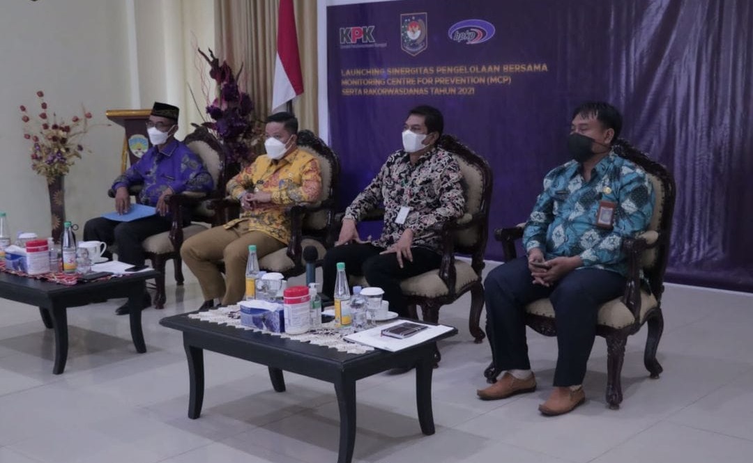 Launching Sinegritas Pengelolaan Bersama Monitoring Centre For Prevention (MCP) dan Rakorwasdanas Tahun 2021 (virtual)