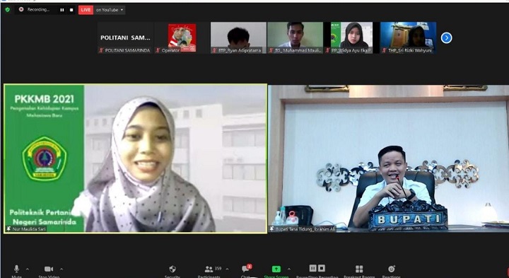 Narasumber Pada Pengenalan Kehidupan Kampus Pada Mahasiswa Baru Politeknik Pertanian Negeri Samarinda