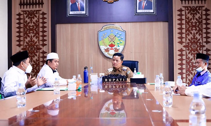 Audiensi Dengan Panitia Pelaksana Hari Santri Nasional Kab. Tana Tidung Tahun 2021