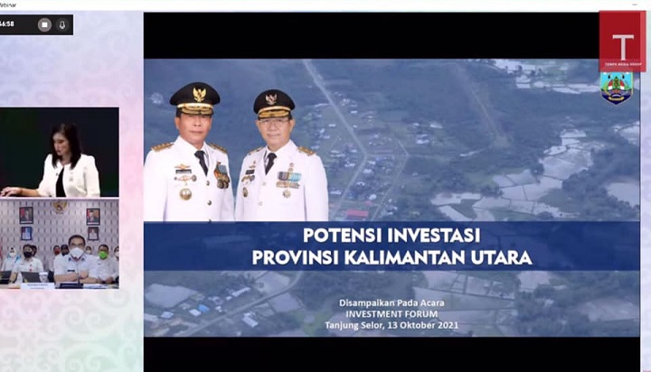 Wakil Bupati Tana Tidung Mengikuti Kalimantan Utara Investmen Forum 2021 (Tempo Media Group)