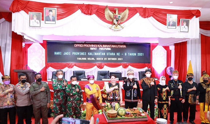 Rapat Paripurna Hari Jadi Kalimantan Utara ke-9 Tahun 2021