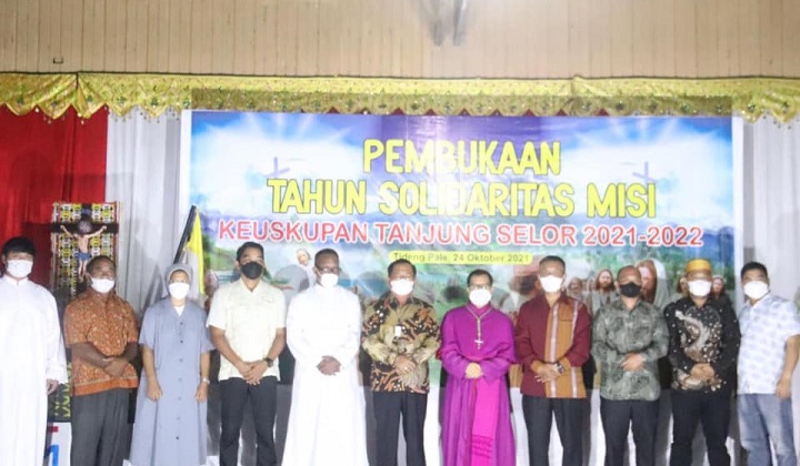 Wakil Bupati Tana Tidung Menghadiri Acara Pembukaan Tahun Solidaritas Misi 2021-2022