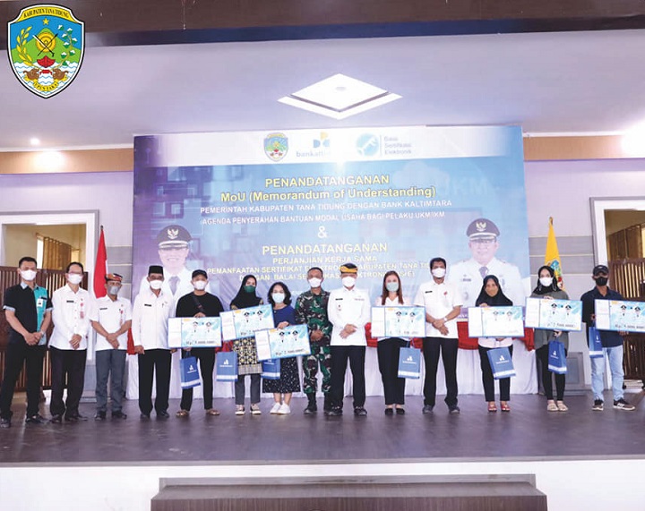 Penandatanganan MOU Pemerintah Kabupaten Tana Tidung Dengan Bank Kaltimtara dan Balai Sertifikasi Elektronik