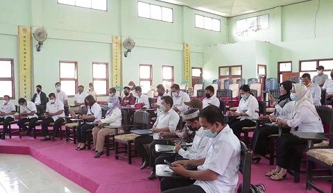 Rapat koordinasi Percepatan Vaksinasi di Kec. Sesayap