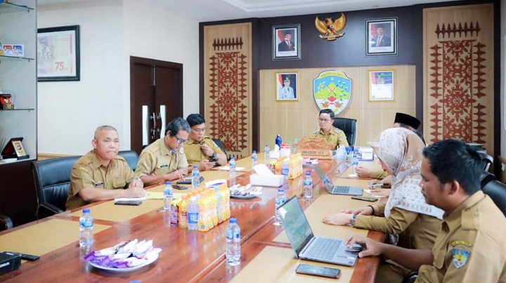 Bupati Tana Tidung Ikuti Zoom Meeting dengan Kemenkes RI Bahas Peningkatan Kelas RS