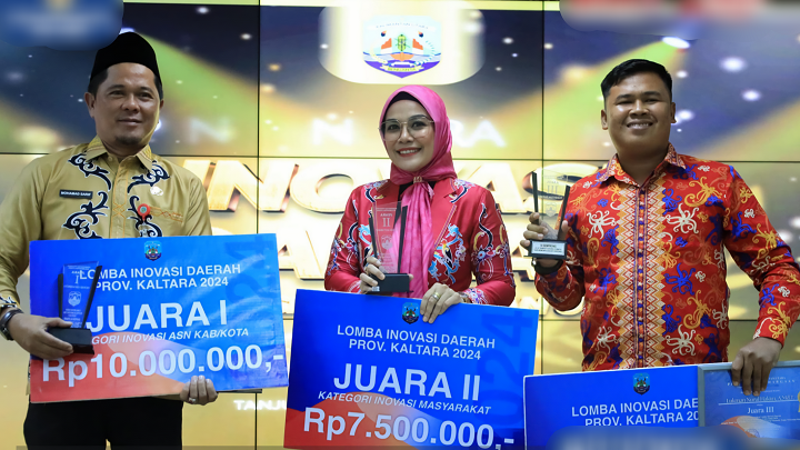 KTT Raih Tiga Penghargaan pada Penganugerahan Lomba Inovasi Daerah Kalimantan Utara 2024