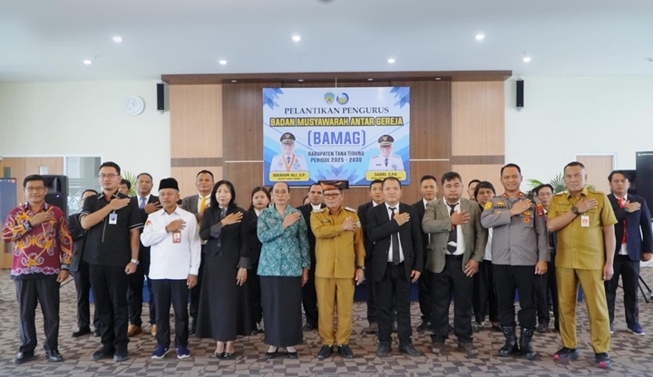 Pelantikan dan pengukuhan Pengurus Badan Musyawarah Antar Gereja ( BAMAG) Kabupaten Tana Tidung