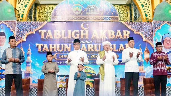 Bupati Tana Tidung Hadiri Tabligh Akbar Sambut Tahun Baru Islam 1448 Hijriyah 