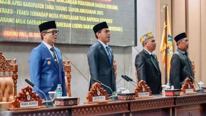 DPRD Tana Tidung Gelar Paripurna XI, Fraksi Sepakati Raperda Pertanggungjawaban APBD 2025 dan Bahas Tiga Raperda Strategis