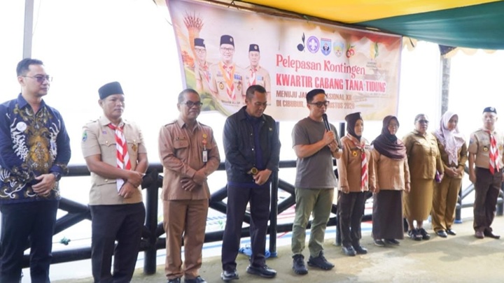 Bupati Tana Tidung Lepas Kontingen Kwarcab Ikuti Jambore Nasional XII 2026