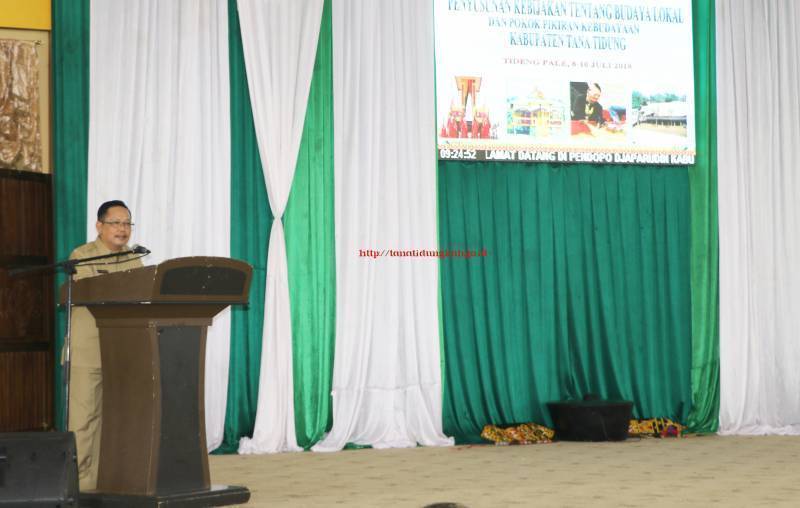 Pembukaan Penyusunan Naskah Kebijakan tentang Budaya lokal Daerah maupun pokok-pokok pikiran Kebudayaan