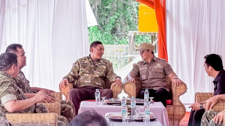 Kunjungan Menteri Pertahanan RI Sjafrie Sjamsoeddin di Kabupaten Tana Tidung