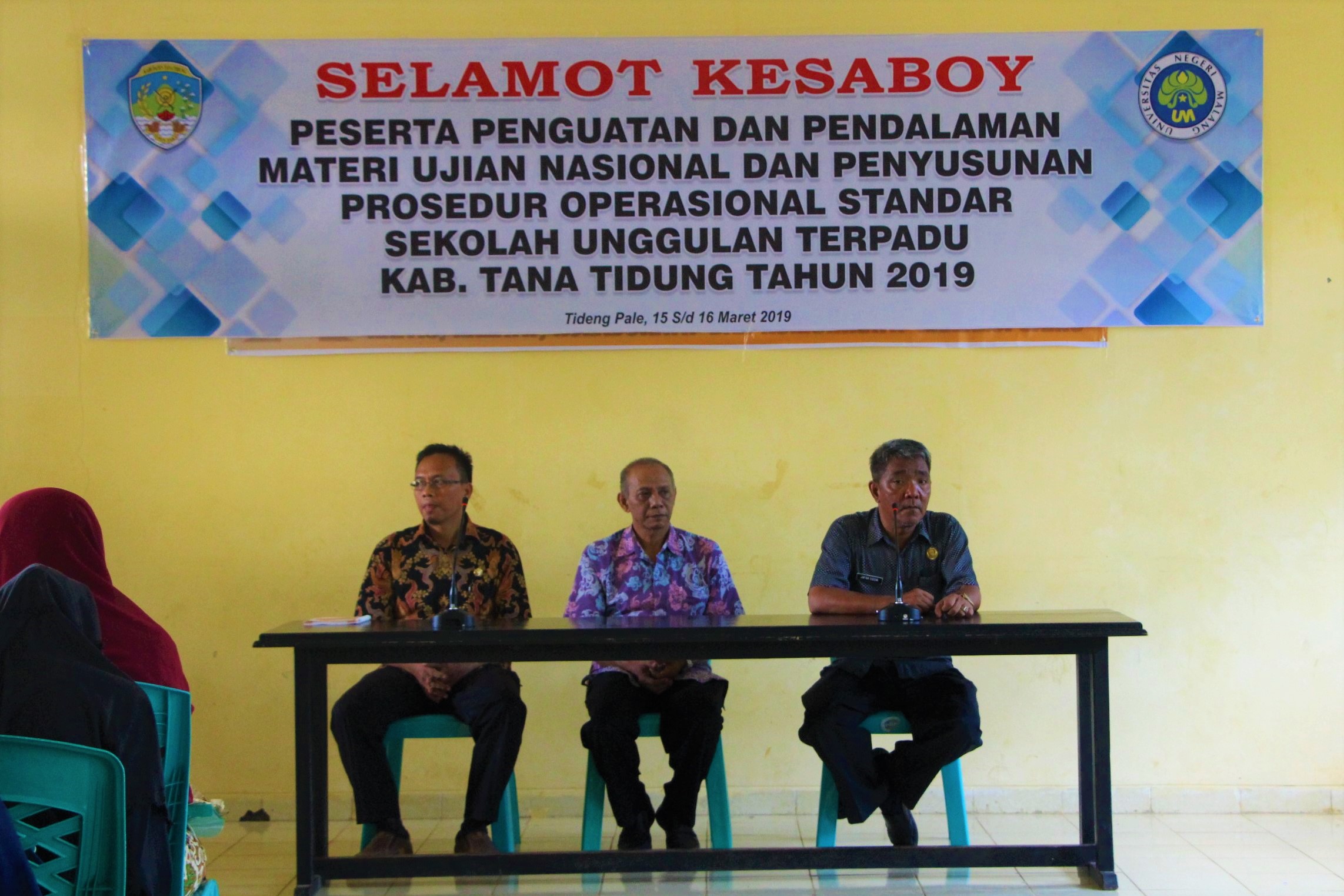 Mempersiapkan USBN Tingkat SMP/Mts Dinas Pendidikan Kabupaten Tana Tidung bekerjasama dengan TIM dari Universitas Negeri Malang 