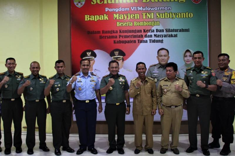 Kunjungan Kerja Pangdam VI/Mulawarman Di Kabupaten Tana Tidung