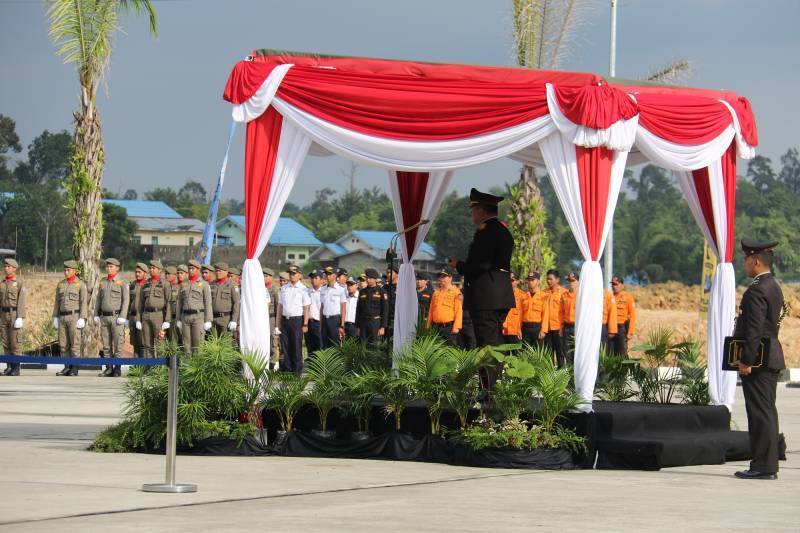 Upacara dan Syukuran Dalam Rangka Pembinaan Tradisi Bhayangkara ke-73 Tahun 2019.