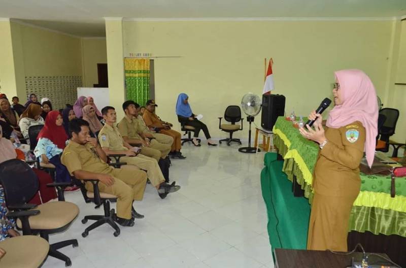 Di hadiri 4 orang aparat Desa, 270 orang tua siswa antusias mengikuti sosialisasi Program Literasi Sekolah