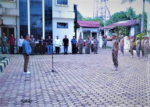 Pelepasan Kontingen SatPol PP, Damkar dan Linmas