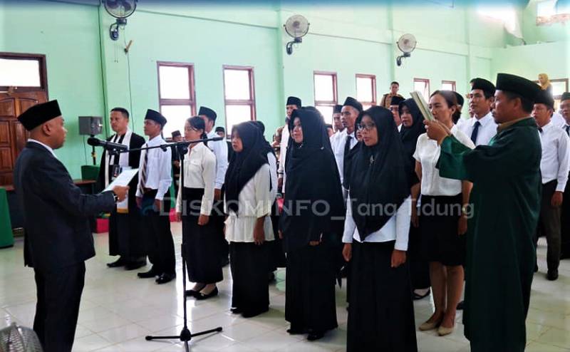 Pelantikan dan Pengucapan Sumpah Janji Anggota Panitia Pengawas Pemilihan Desa Se-Kabupaten Tana Tidung