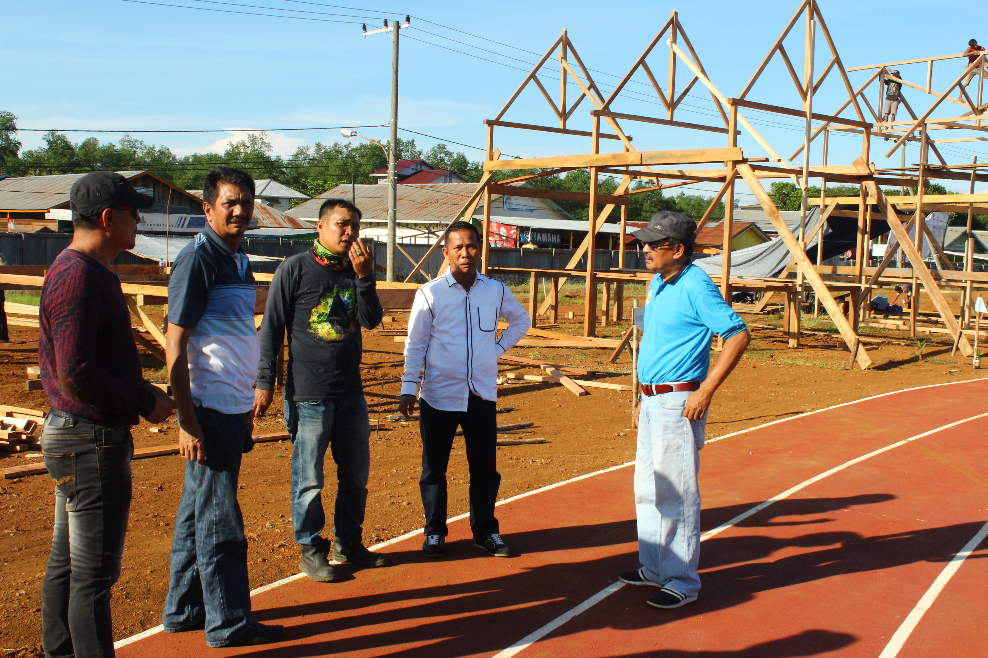 Bupati, Meninjau Lokasi Acara Pesta Rakyat